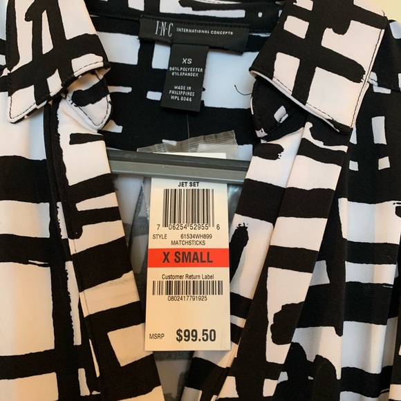 INC Front Tye Dress - Picture 3 of 4